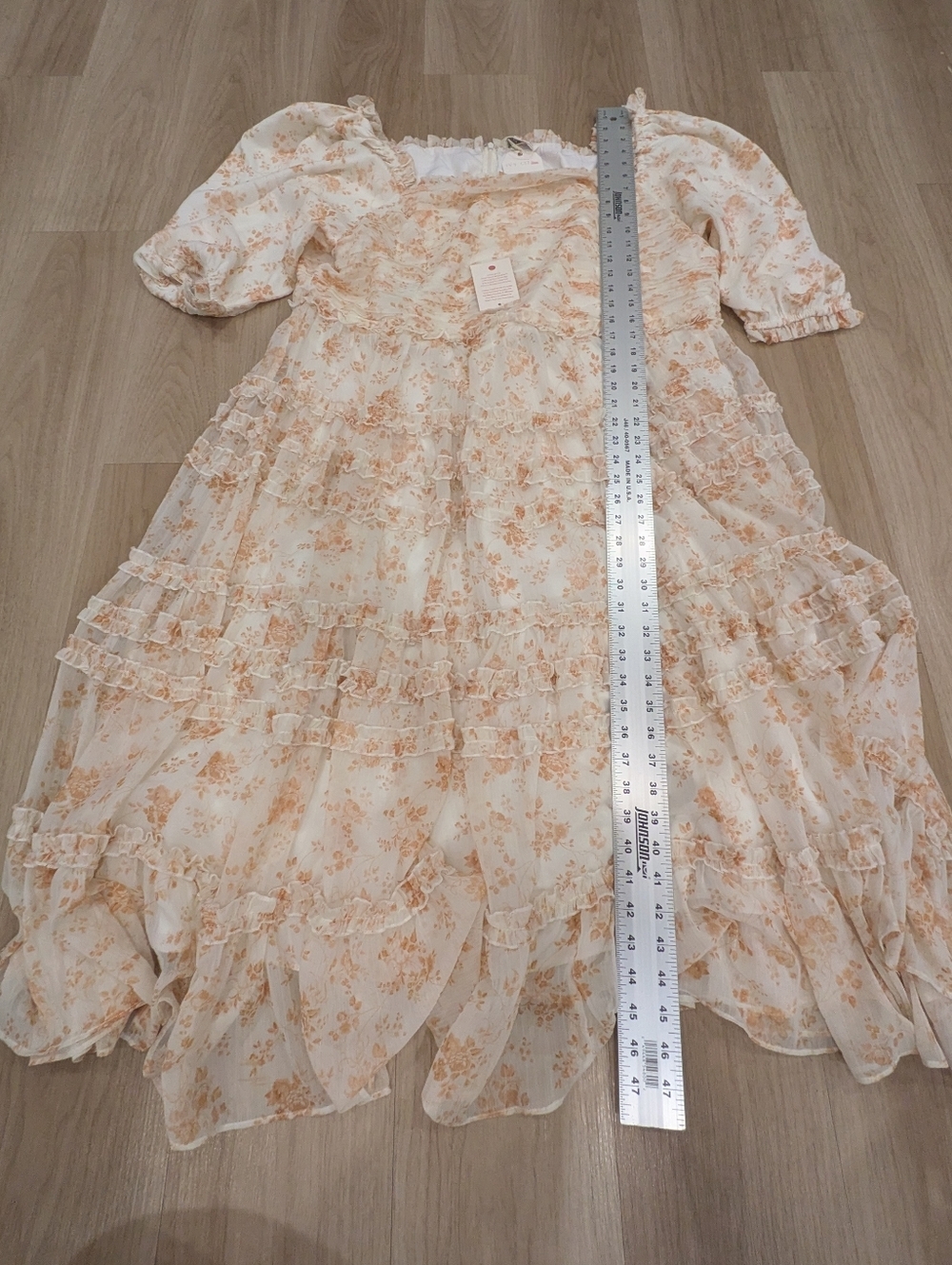 Ivy City Dream And Orange Floral Dress Size 3XL NWT - Picture 3 of 7